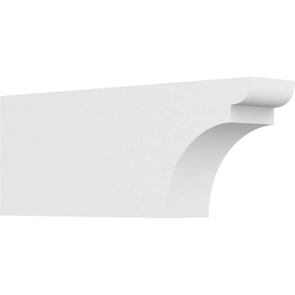 Ekena Millwork Standard Yorktown Architectural Grade PVC Rafter Tail, 3"W X 6"H X 16"L RFTP03X06X16YOR - main
